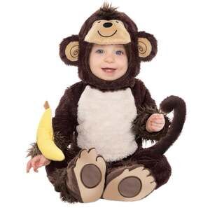 Monkey Around Animal Cute Brown Fancy Dress Up Halloween Toddler Child Costume